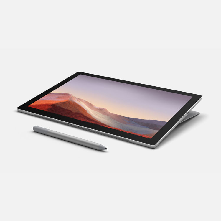 Surface Pro 7 - Angled tablet - Platinum